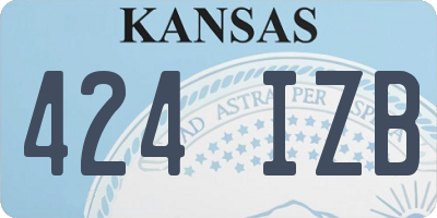 KS license plate 424IZB
