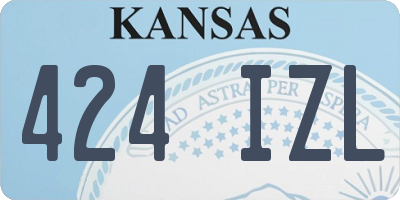 KS license plate 424IZL
