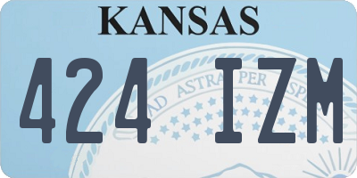 KS license plate 424IZM