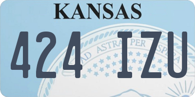KS license plate 424IZU
