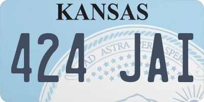 KS license plate 424JAI