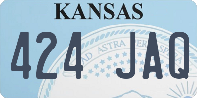KS license plate 424JAQ
