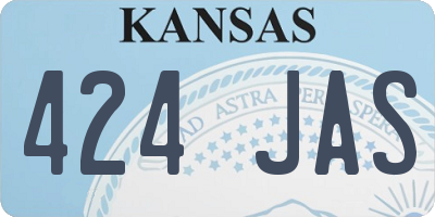 KS license plate 424JAS