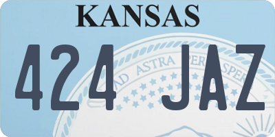 KS license plate 424JAZ