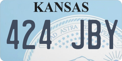 KS license plate 424JBY