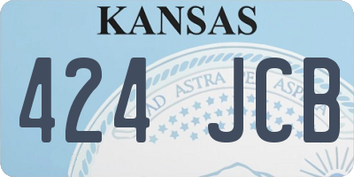 KS license plate 424JCB