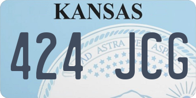 KS license plate 424JCG