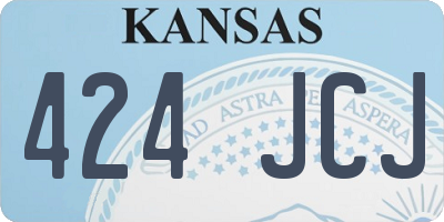 KS license plate 424JCJ