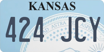 KS license plate 424JCY