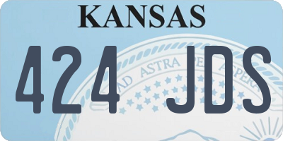 KS license plate 424JDS