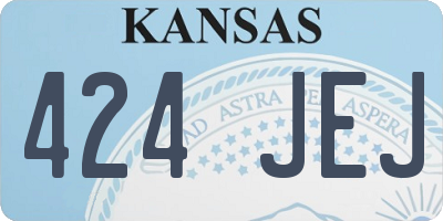 KS license plate 424JEJ