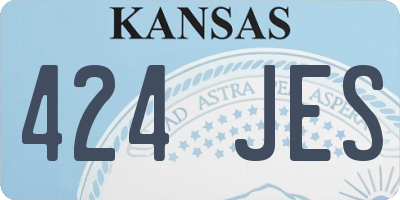 KS license plate 424JES
