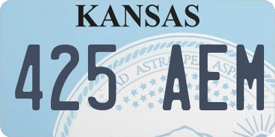 KS license plate 425AEM