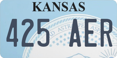 KS license plate 425AER