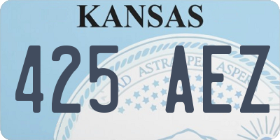 KS license plate 425AEZ