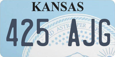 KS license plate 425AJG