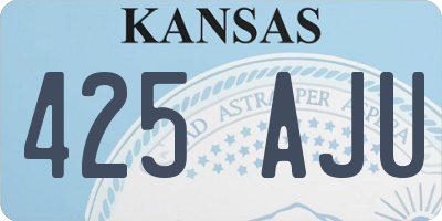 KS license plate 425AJU