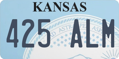 KS license plate 425ALM