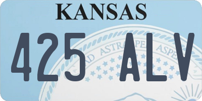 KS license plate 425ALV