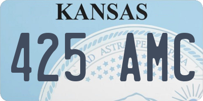 KS license plate 425AMC