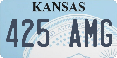 KS license plate 425AMG
