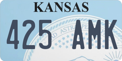 KS license plate 425AMK