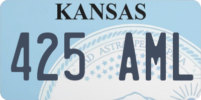 KS license plate 425AML