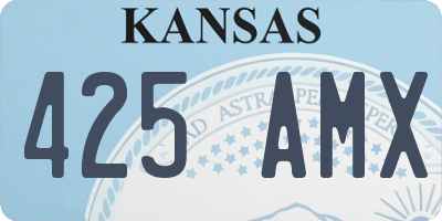 KS license plate 425AMX
