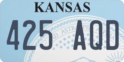 KS license plate 425AQD