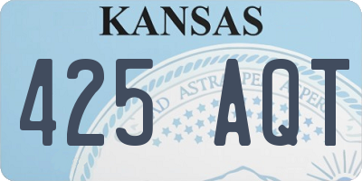 KS license plate 425AQT