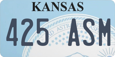 KS license plate 425ASM
