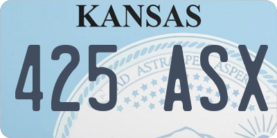 KS license plate 425ASX