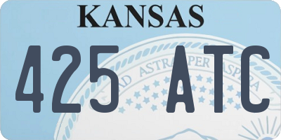 KS license plate 425ATC