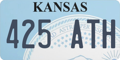 KS license plate 425ATH