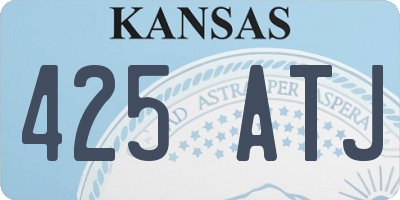 KS license plate 425ATJ