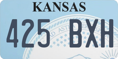 KS license plate 425BXH