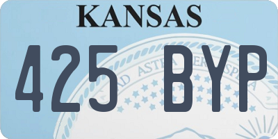 KS license plate 425BYP