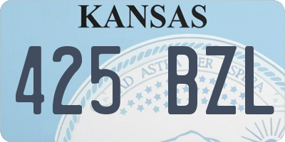 KS license plate 425BZL