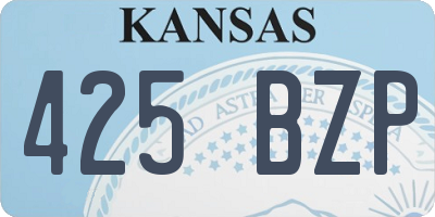 KS license plate 425BZP