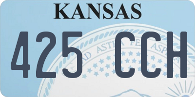 KS license plate 425CCH
