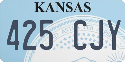 KS license plate 425CJY