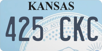 KS license plate 425CKC