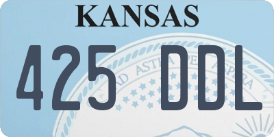 KS license plate 425DDL