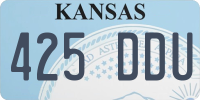 KS license plate 425DDU