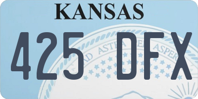 KS license plate 425DFX