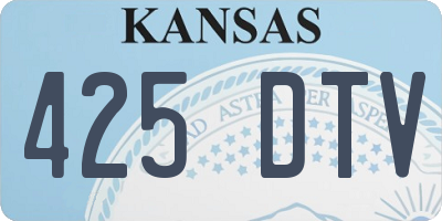 KS license plate 425DTV