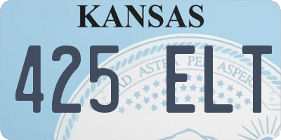 KS license plate 425ELT