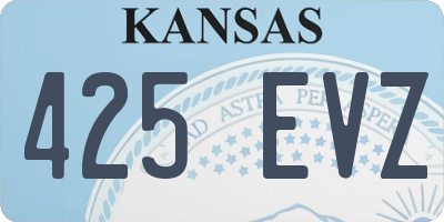 KS license plate 425EVZ
