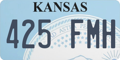 KS license plate 425FMH
