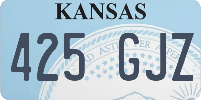 KS license plate 425GJZ